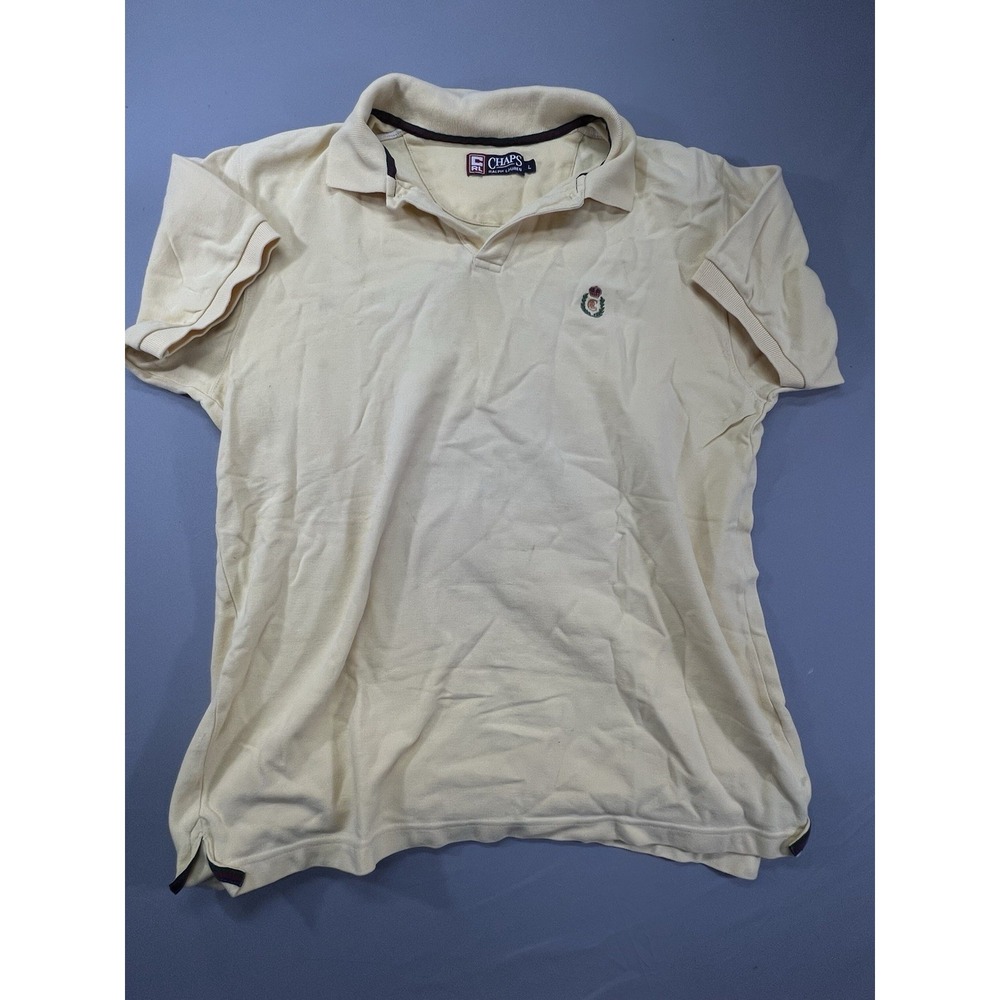 Chaps‎ Ralph Lauren Polo Shirt Yellow Size Large